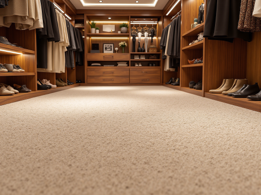 地毯清洗前后对比照片，左侧显示未清洗的脏污地毯，右侧显示清洗后的干净地毯，明显改善效果，室内环境整洁